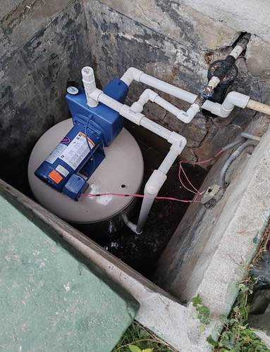 Instalación de bomba de agua