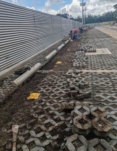 Instalación de adoquín permeable